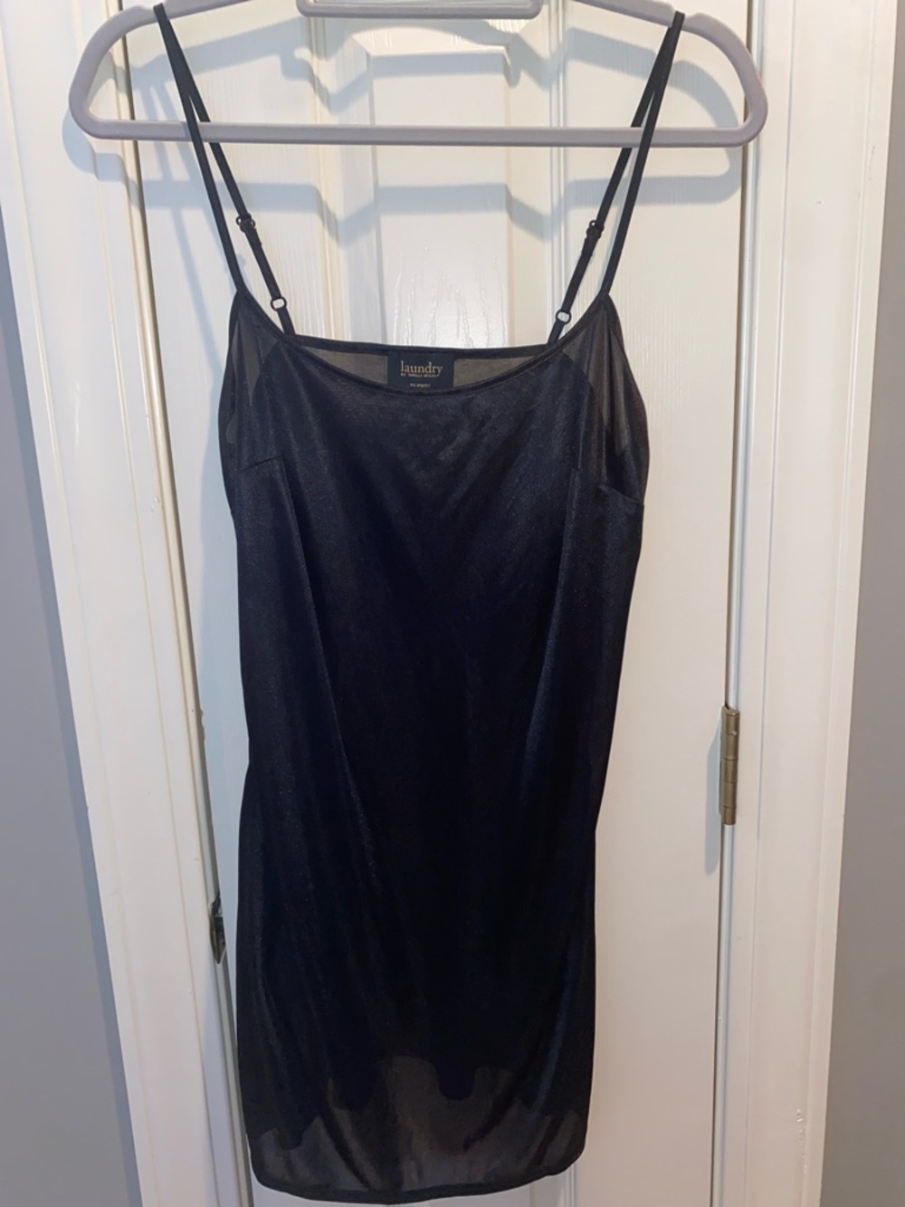 🍁a new day Black Sheer Maxi Dress & Black Slip by Laundry by Shelli Segal bundle - Picture 8 of 11